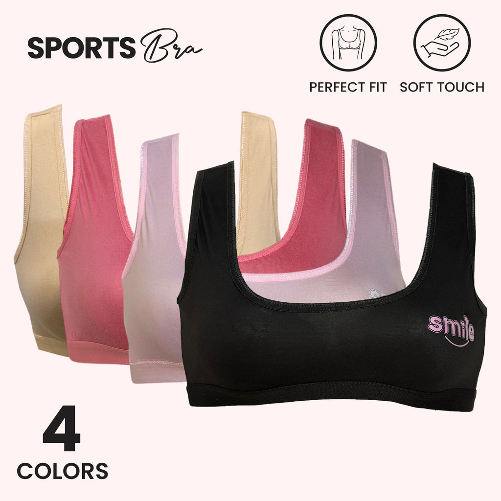 Seamless Smooth Bra - Soft Cotton, Full Coverage, and No-Slip Straps